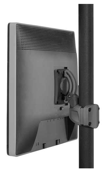 K0 PITCH/PIVOT POLE MNT SINGLE DISP, SLV